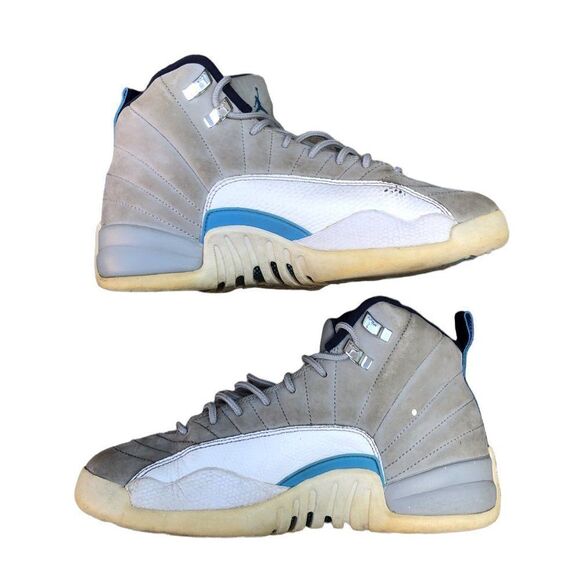 RARE 2016 Air Jordan 12 Retro Grey University Blue Size 8 - Picture 9 of 16